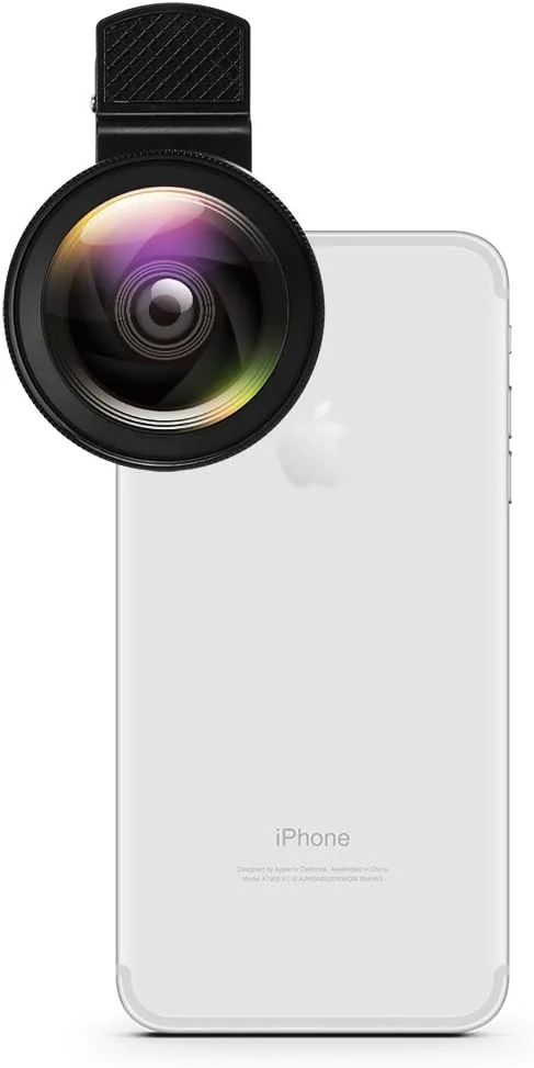 کیت لنز حرفه ای Moontie Pro برای آیفون، لنز دوربین تلفن همراه 37 میلی متری 0.45X 49UV زاویه دید فوق العاده عریض + لنز ماکرو 12.5X، کیت لنز دوربین HD حرفه ای 2 در 1 برای اکثر تلفن های هوشمند/آیپد/تبلت بدون گوشه های تاریک کیت لنز حرفه ای Moontie Pro برای آیفون، لنز دوربین تلفن همراه 37 میلی متری 0.45X 49UV زاویه دید فوق العاده عریض + لنز ماکرو 12.5X، کیت لنز دوربین HD حرفه ای 2 در 1 برای اکثر تلفن های هوشمند/آیپد/تبلت بدون گوشه های تاریک