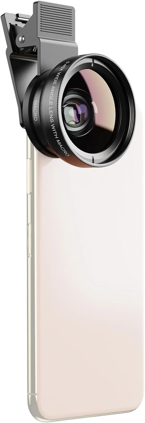 کیت لنز موبایل Morelian APL-0.45WM لنز زاویه دید فوق العاده عریض 0.45X و لنز سوپر ماکرو 12.5X لنزهای دوربین HD با گیره لنز سازگار با آیفون سامسونگ هواوی شیائومی و سایر گوشی های هوشمند کیت لنز موبایل Morelian APL-0.45WM لنز زاویه دید فوق العاده عریض 0.45X و لنز سوپر ماکرو 12.5X لنزهای دوربین HD با گیره لنز سازگار با آیفون سامسونگ هواوی شیائومی و سایر گوشی های هوشمند