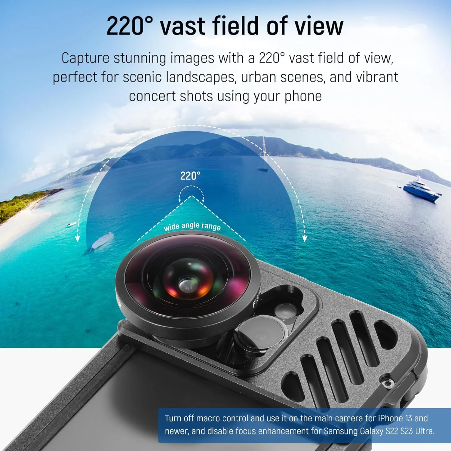 لنز چشمماهی ۸ میلیمتری HD نیور فقط برای بکپلیت رزوه ۱۷ میلیمتری، زاویه دید عریض ۲۲۰ درجه سازگار با قاب و کیج گوشی آیفون و سامسونگ نیور SmallRig با آداپتور لنز ۱۷ میلیمتری، LS-29 لنز چشمماهی ۸ میلیمتری HD نیور فقط برای بکپلیت رزوه ۱۷ میلیمتری، زاویه دید عریض ۲۲۰ درجه سازگار با قاب و کیج گوشی آیفون و سامسونگ نیور SmallRig با آداپتور لنز ۱۷ میلیمتری، LS-29