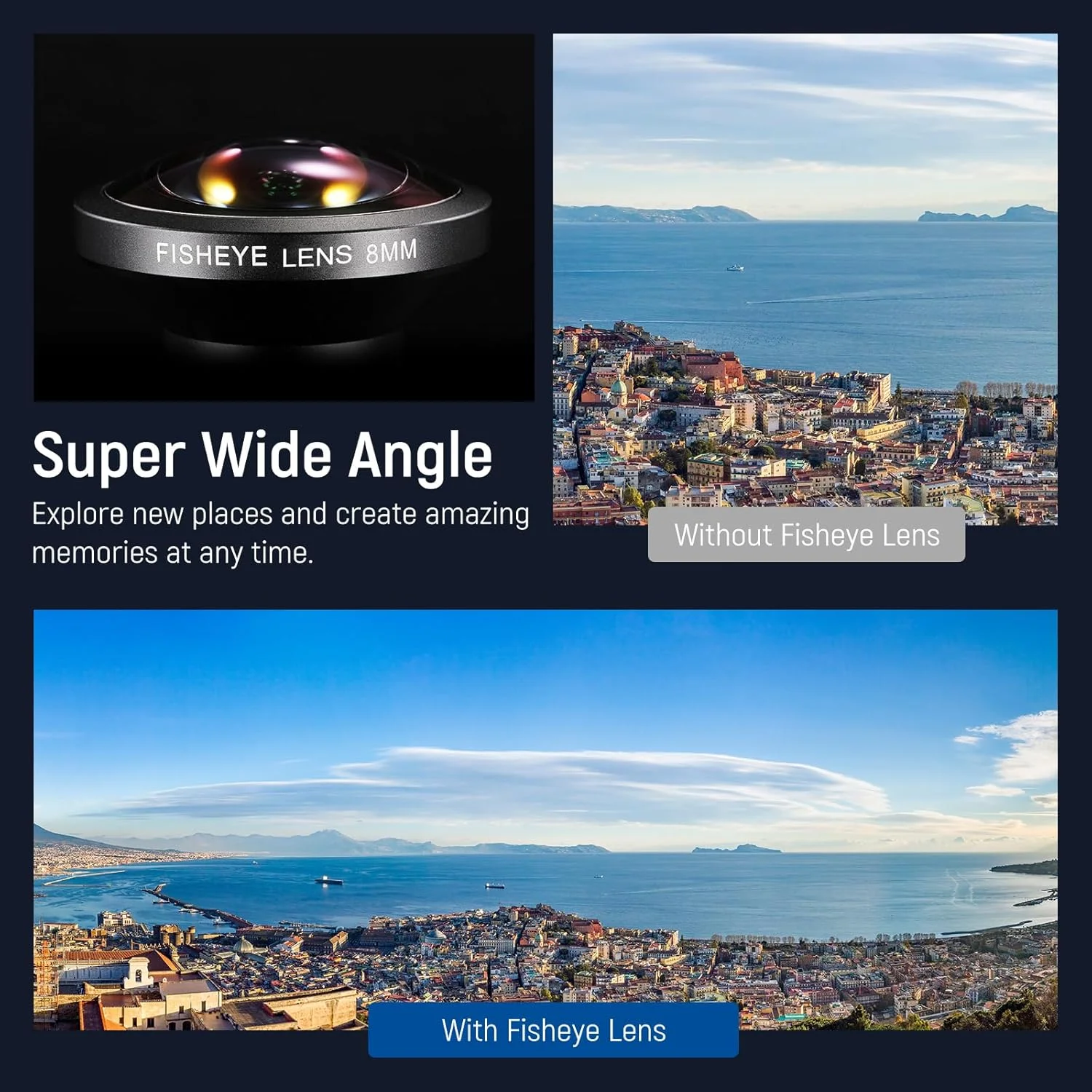 لنز چشمماهی ۸ میلیمتری HD نیور فقط برای بکپلیت رزوه ۱۷ میلیمتری، زاویه دید عریض ۲۲۰ درجه سازگار با قاب و کیج گوشی آیفون و سامسونگ نیور SmallRig با آداپتور لنز ۱۷ میلیمتری، LS-29 لنز چشمماهی ۸ میلیمتری HD نیور فقط برای بکپلیت رزوه ۱۷ میلیمتری، زاویه دید عریض ۲۲۰ درجه سازگار با قاب و کیج گوشی آیفون و سامسونگ نیور SmallRig با آداپتور لنز ۱۷ میلیمتری، LS-29