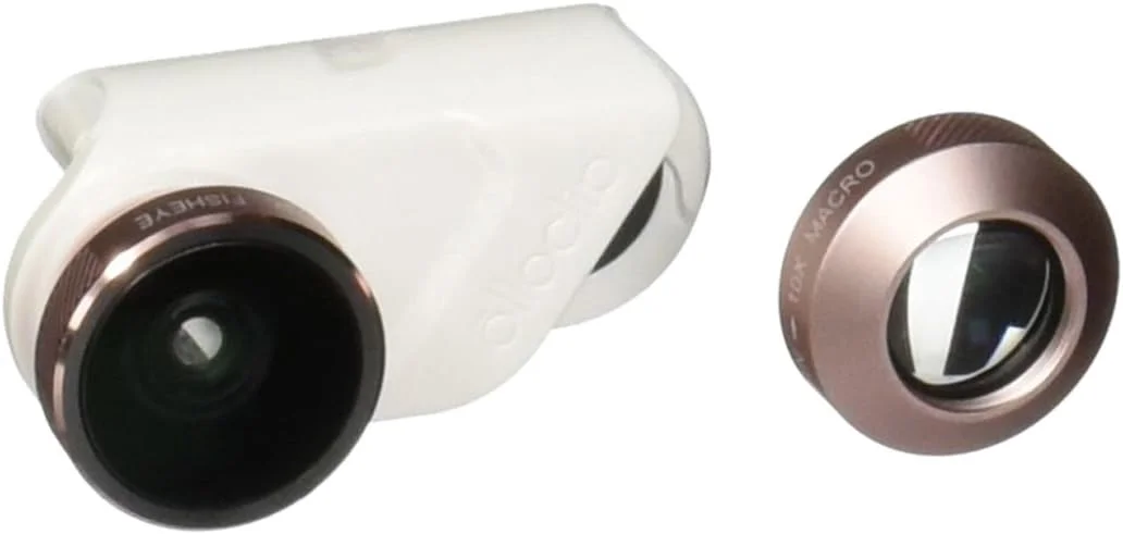 لنز عکس 4 در 1 Olloclip برای آیفون 6/6s/6 پلاس/6s پلاس (لنز رزگلد با گیره سفید)