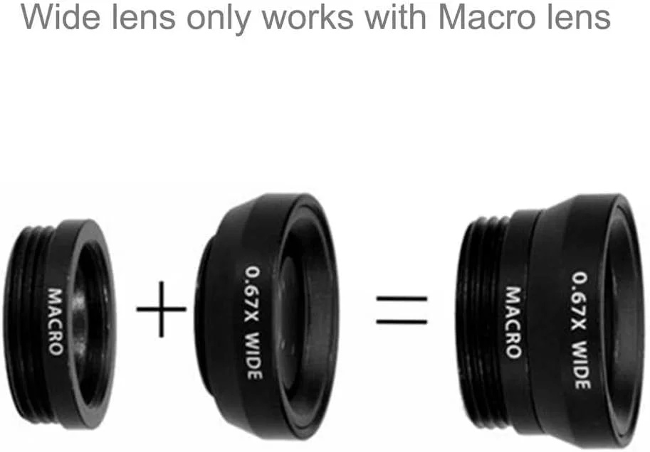 لنز موبایل 3 در 1 زاویه دید گسترده و چشم ماهی OcioDual مشکی لنز موبایل 3 در 1 زاویه دید گسترده و چشم ماهی OcioDual مشکی