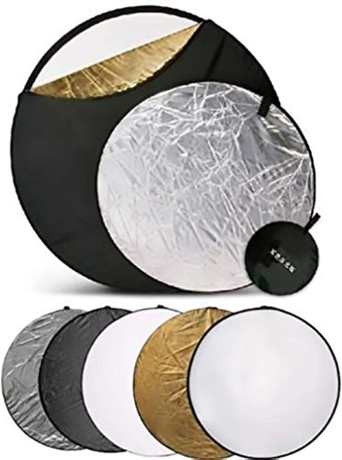 رفلکتور نور تاشو 5 در 1 عکاسی eWINNER سایز 43 اینچ