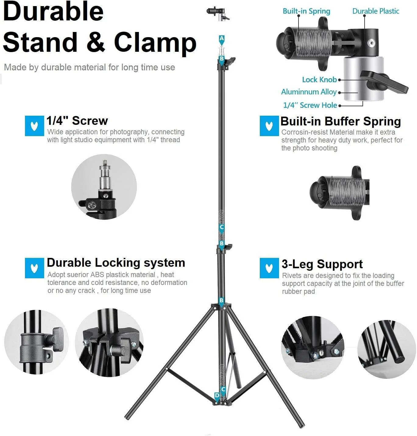 مجموعه گیره نگهدارنده رفلکتور نور بیضی شکل 5 در 1 eWINNER به همراه کیف قابل حمل و پایه 2 متری برای نورپردازی عکاسی (110x150 سانتی متر)