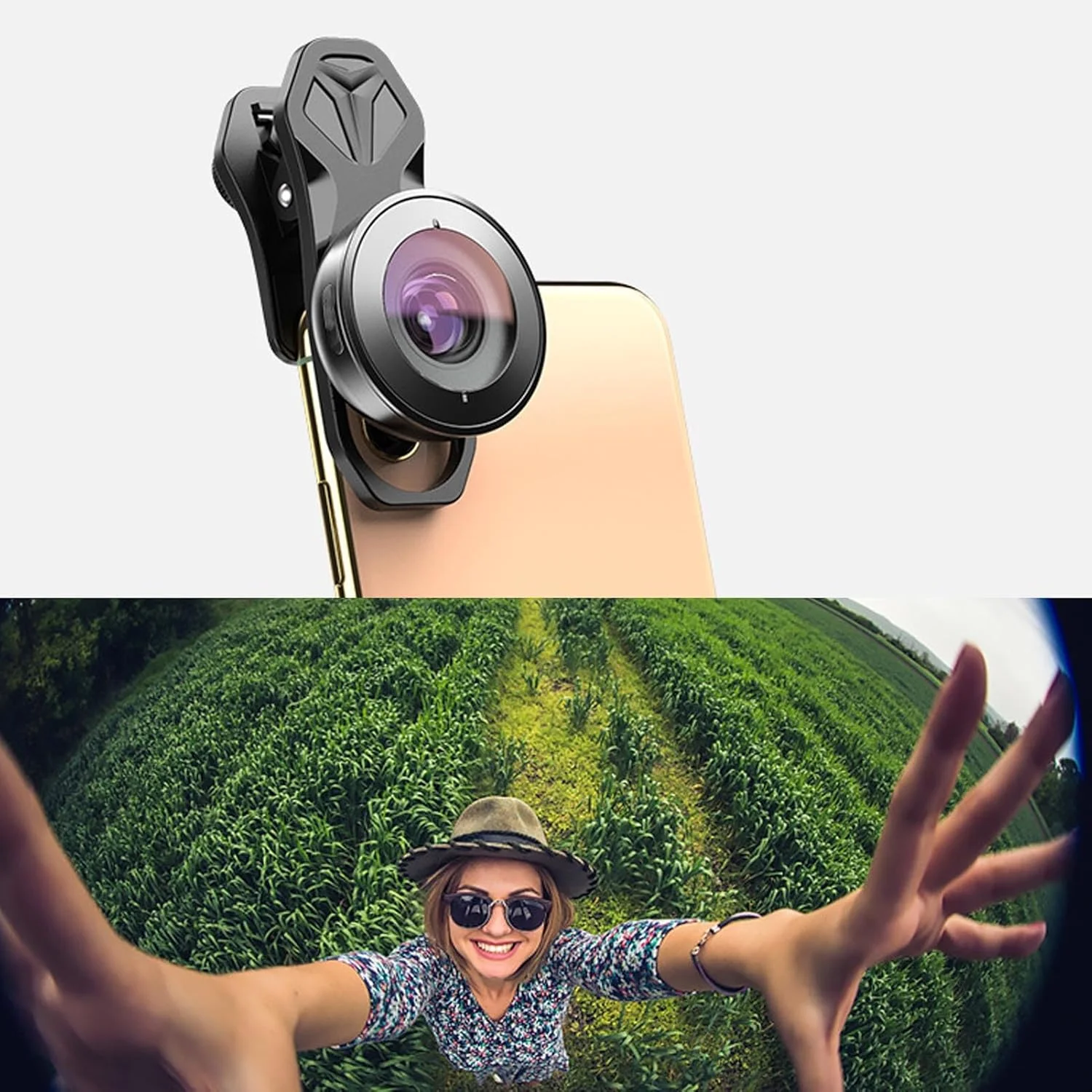 لنز دوربین گوشی، لنز چشم ماهی 195 درجه، گیره ای برای تلفن های هوشمند، برای تلفن های تک لنز و دو لنز لنز دوربین گوشی، لنز چشم ماهی 195 درجه، گیره ای برای تلفن های هوشمند، برای تلفن های تک لنز و دو لنز