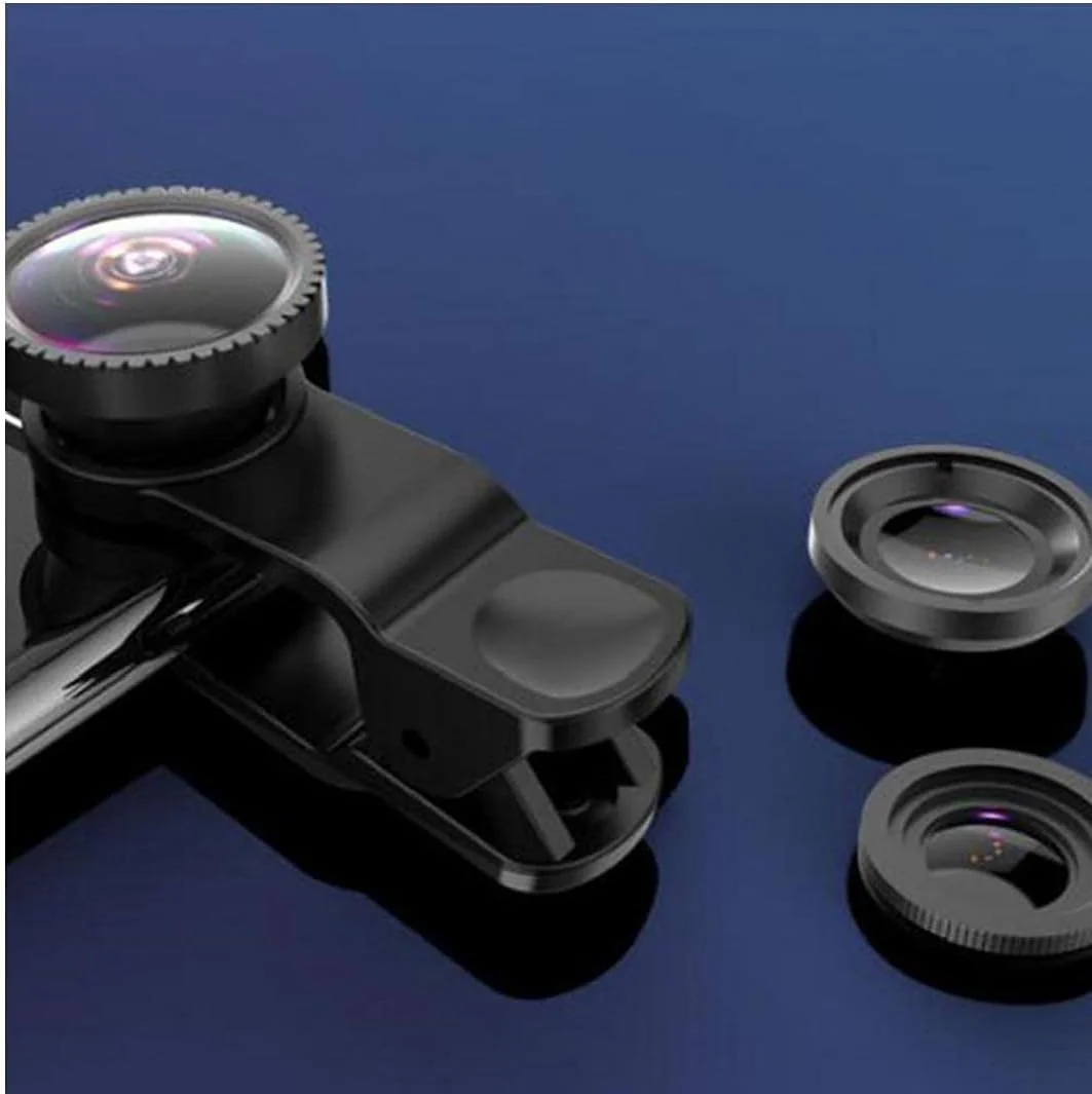 لنز دوربین گوشی موبایل یونیورسال 3 در 1، شامل لنز چشم ماهی، لنز ماکرو، لنز واید انگل، گیره یونیورسال، مشکی، 1 ست، کاربردی لنز دوربین گوشی موبایل یونیورسال 3 در 1، شامل لنز چشم ماهی، لنز ماکرو، لنز واید انگل، گیره یونیورسال، مشکی، 1 ست، کاربردی