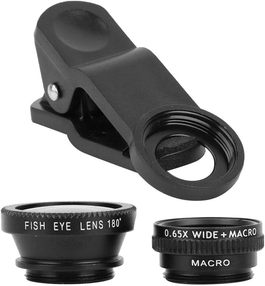 لنز چشم ماهی تلفن - لنز زاویه باز 3 در 1 تلفن همراه 10X / ماکرو چشم ماهی با گیره برای گوشی هوشمند فلزی + شیشه نوری لنز چشم ماهی تلفن - لنز زاویه باز 3 در 1 تلفن همراه 10X / ماکرو چشم ماهی با گیره برای گوشی هوشمند فلزی + شیشه نوری