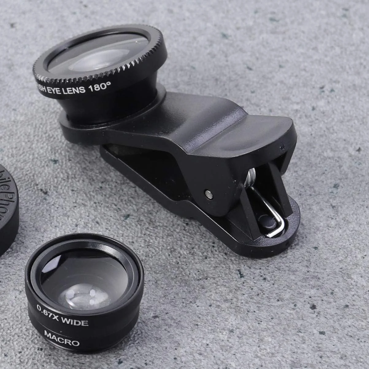 ۳ عدد لنز چشم ماهی (مشکی) برای گوشی - لنز جهانی قابل حمل برای گوشی، لنز دوربین گوشی هوشمند برای موبایل ۳ عدد لنز چشم ماهی (مشکی) برای گوشی - لنز جهانی قابل حمل برای گوشی، لنز دوربین گوشی هوشمند برای موبایل