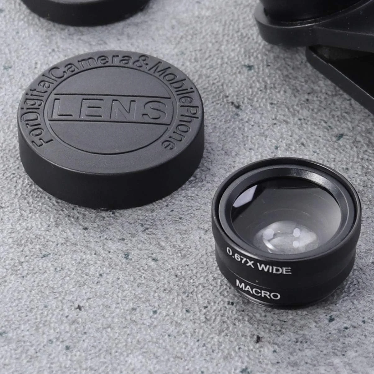 لنز دوربین موبایل کلیپسی، لنز جهانی موبایل 3 در 1 شامل لنز چشم ماهی و لنز ماکرو برای تلفن همراه (مشکی، 1 عدد) لنز دوربین موبایل کلیپسی، لنز جهانی موبایل 3 در 1 شامل لنز چشم ماهی و لنز ماکرو برای تلفن همراه (مشکی، 1 عدد)