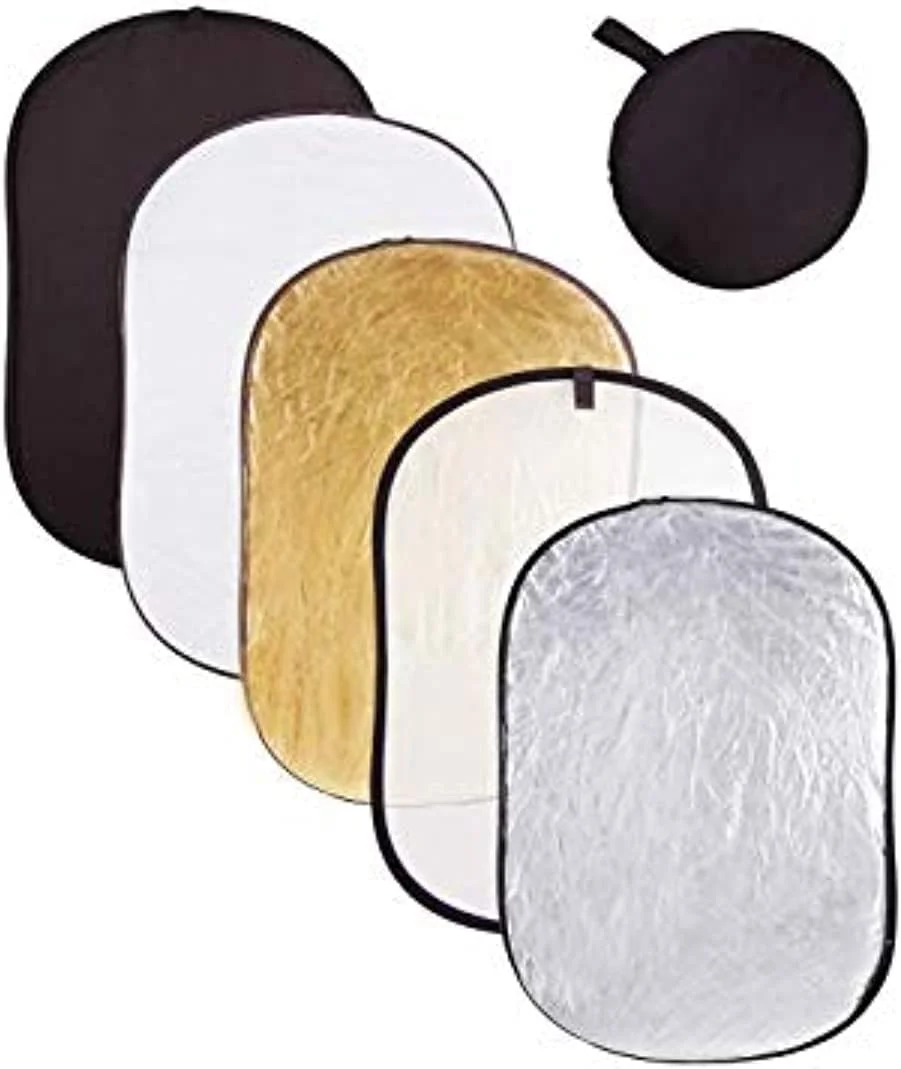 رفلکتور عکاسی تاشو 5 در 1 SKEIDO، ابعاد 110 در 150 سانتی متر، مناسب استودیو و نورپردازی عکاسی