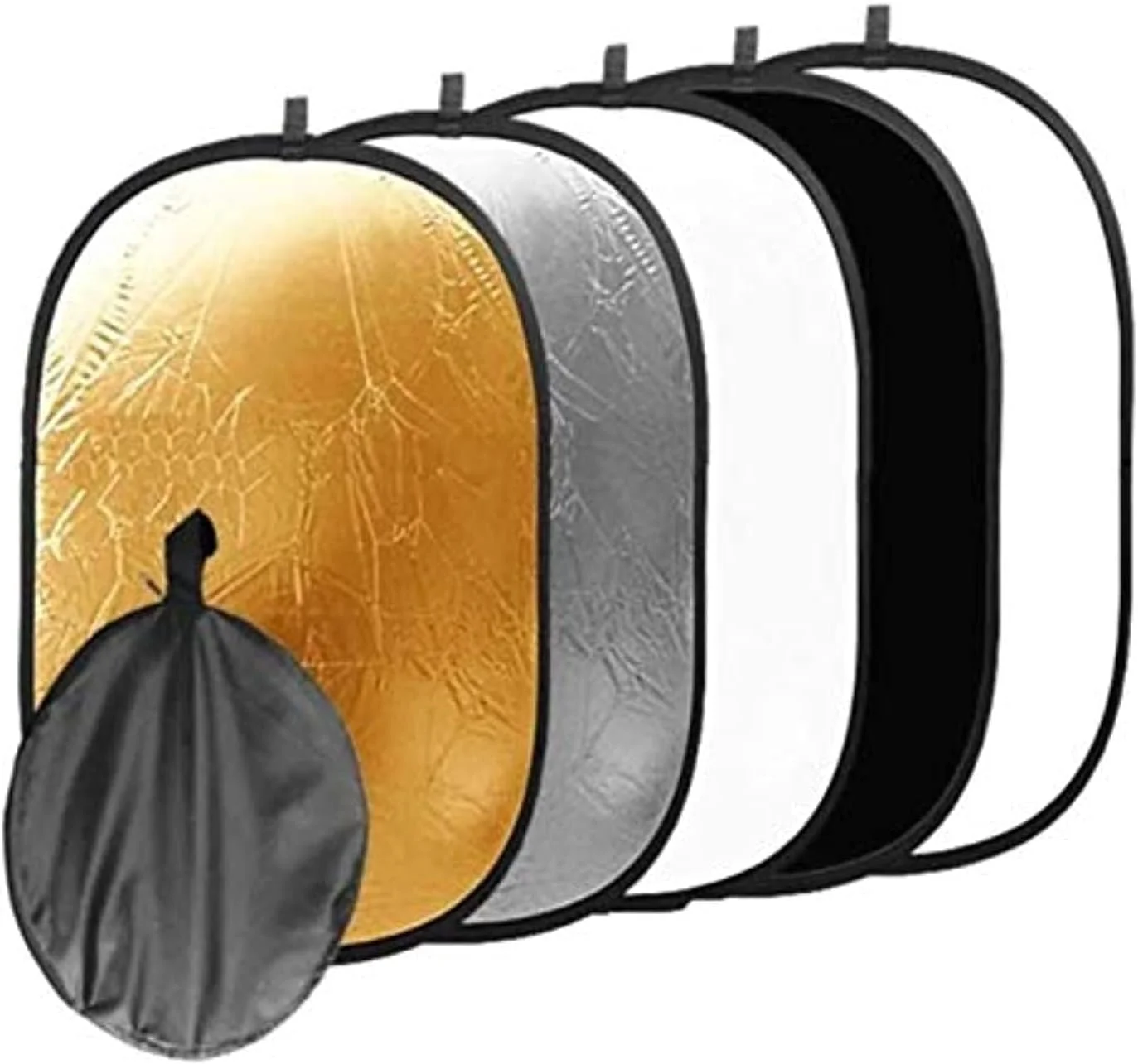 رفلکتور نور 5 در 1 تاشو SKEIDO مناسب استودیو عکاسی و فضای باز 110x150 سانتی متر