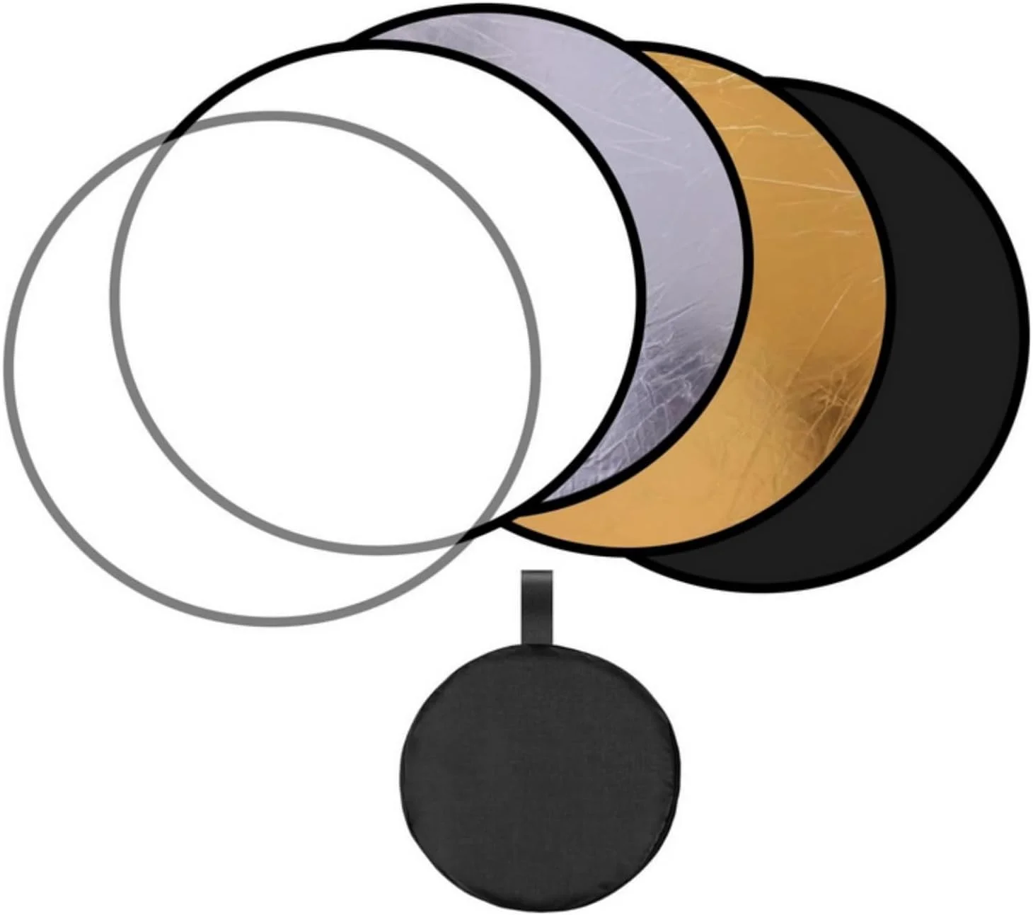 رفلکتور عکاسی گرد تاشو قابل حمل 5 در 1 Skeido به همراه کیف حمل (80 سانتی متر)