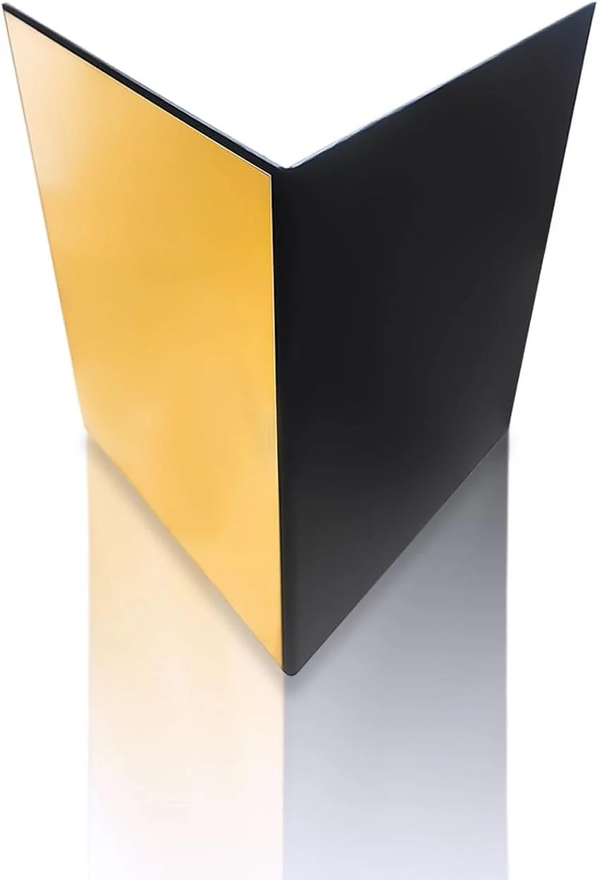 رفلکتور نور تاشو 3 در 1 SKEIDO – صفحه پخش کننده نور تاشو 30.5×21 سانتی متر برای عکاسی (سفید/مشکی/طلایی)