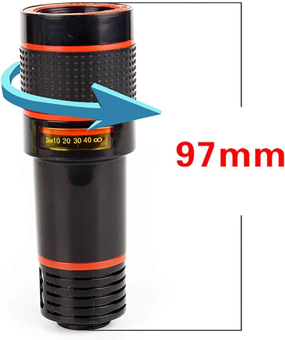 کیت لنز دوربین گوشی هوشمند، شامل یک لنز چشم ماهی، لنز زاویه دید فوق عریض و قابلیت زوم