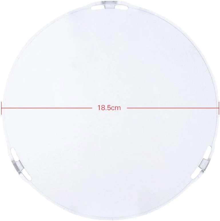 صفحه پخش کننده نور مات Andoer با قطر 18.5 سانتی متر، قابل نصب بر روی رفلکتور استاندارد 7 اینچی با مانت بوئنز مناسب برای استودیو عکاسی