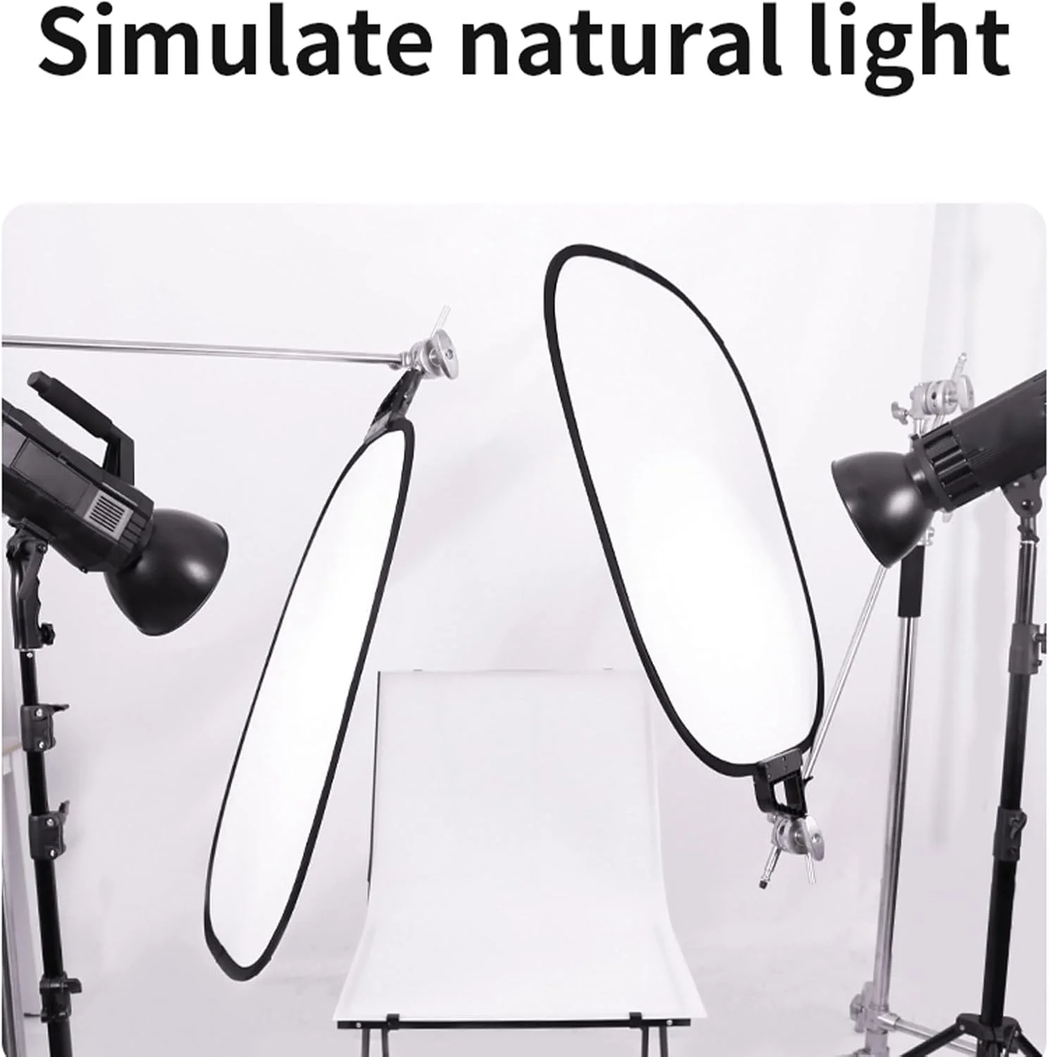 صفحه بازتابنده تاشو 5 در 1 Andoer با کیف حمل 72x90 سانتی متر برای عکاسی و پخش زنده