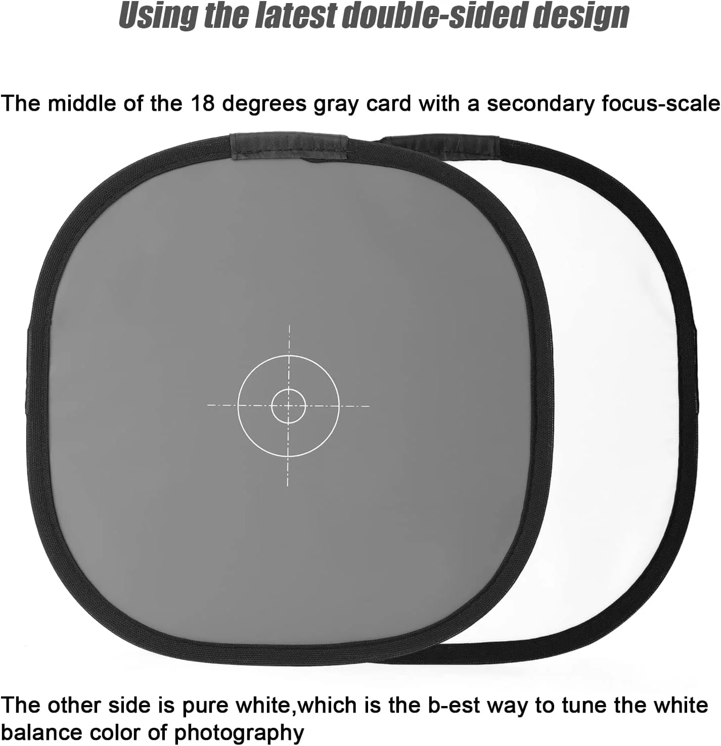 بازتابنده عکاسی قابل حمل 300 میلی متری، کارت تراز سفیدی خاکستری و سفید، تخته فوکوس تراز سفیدی عکاسی، لوازم جانبی عکاسی