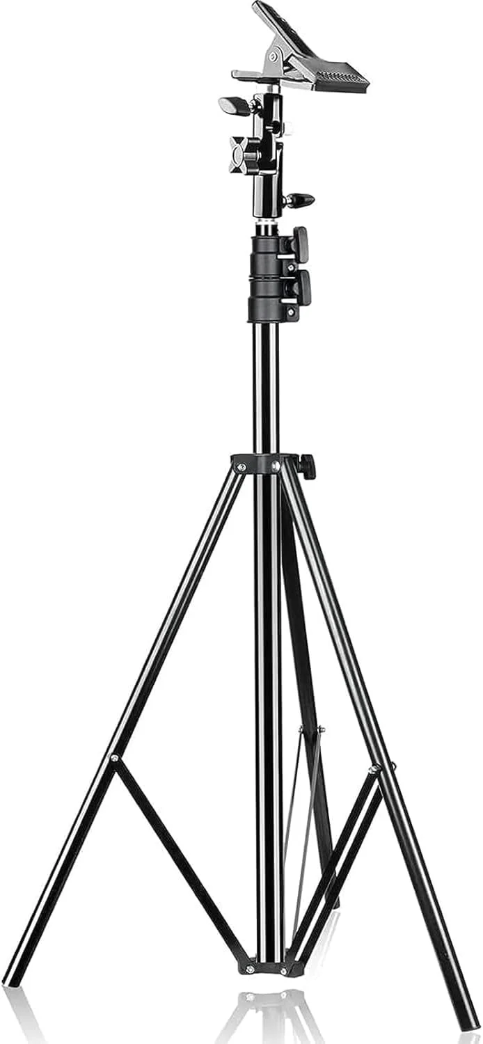 نگهدارنده گیره بازتابنده نور عکاسی EMART با اتصال 5/8 اینچی و کیت پایه 8.5 فوتی، گیره فلزی سنگین استودیویی عکس و فیلم، پایه نگهدارنده نور با نگهدارنده بازتابنده چتر