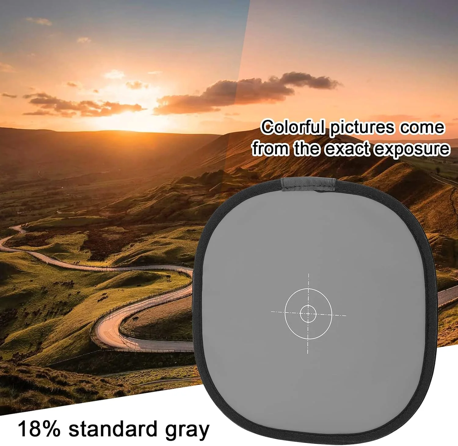 کارت تراز سفیدی Domary، رفلکتور عکاسی قابل حمل 300 میلی متری، کارت تراز سفیدی خاکستری و سفید، لوازم جانبی عکاسی