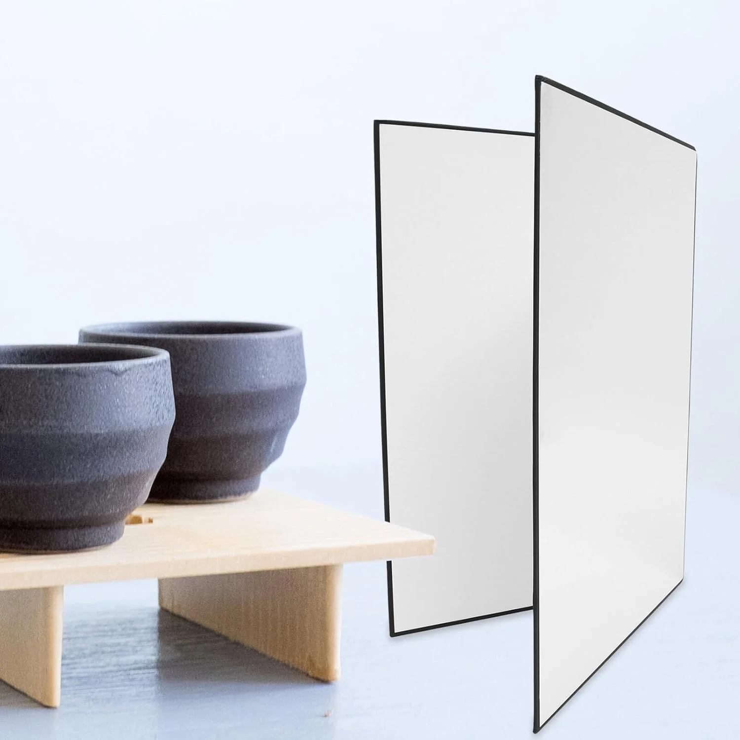 کارت بازتابنده نور ۳ در ۱ Gadpiparty برای عکاسی، سایز ۴۳x۳۰ سانتی متر، تاشو، پخش کننده نور برای عکاسی از محصولات و غذا، رنگ های مشکی، نقره ای و سفید