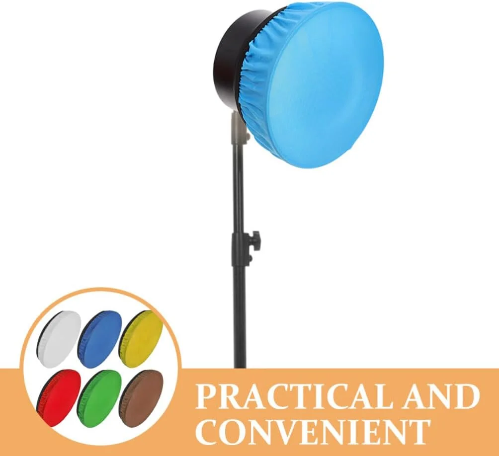 پخش کننده نور سافت باکس Gadpiparty، روکش پخش کننده نرم نور 6 عددی 7 اینچی پارچه ای استاندارد، بازتابنده نور سافت باکس برای فلاش استروب 6 رنگ