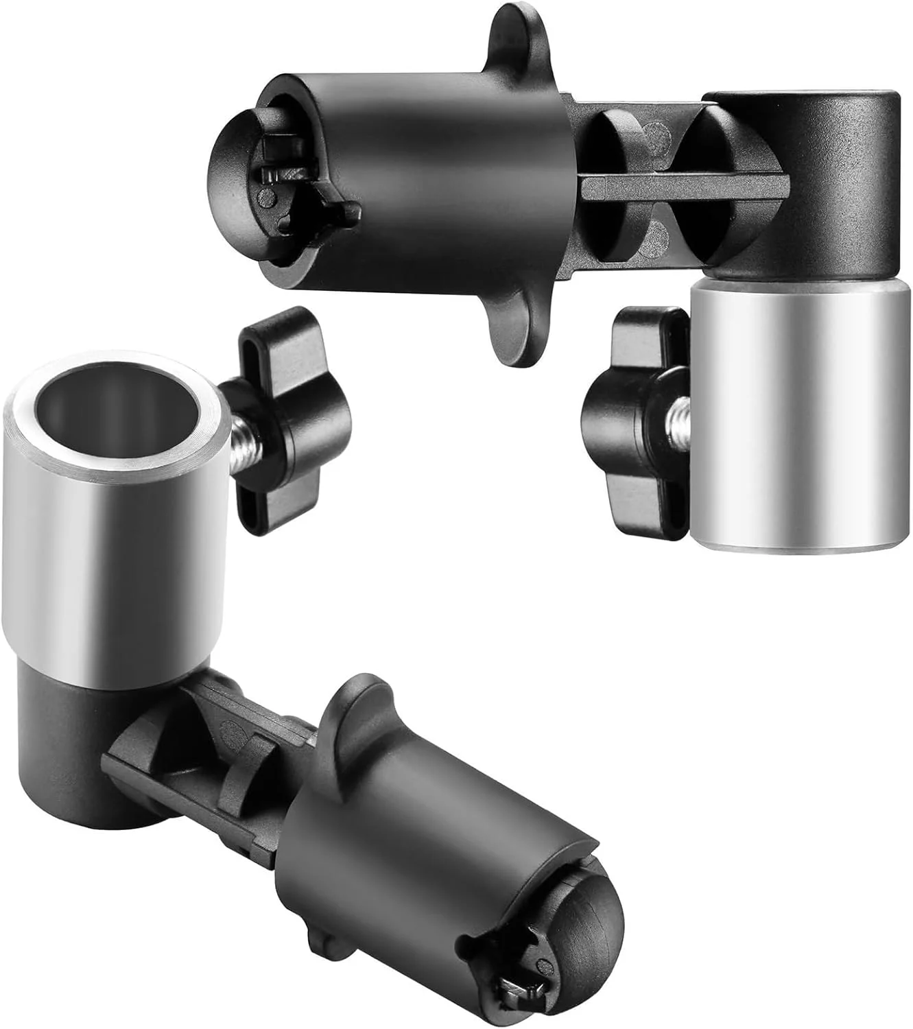 گیره نگهدارنده رفلکتور، گیره نگهدارنده دیسک رفلکتور عکاسی آلیاژ آلومینیوم بادوام با آداپتور نصب گیره موقعیت یابی برای پایه نور با پیچ 5/8 اینچ (بسته 3 عددی)