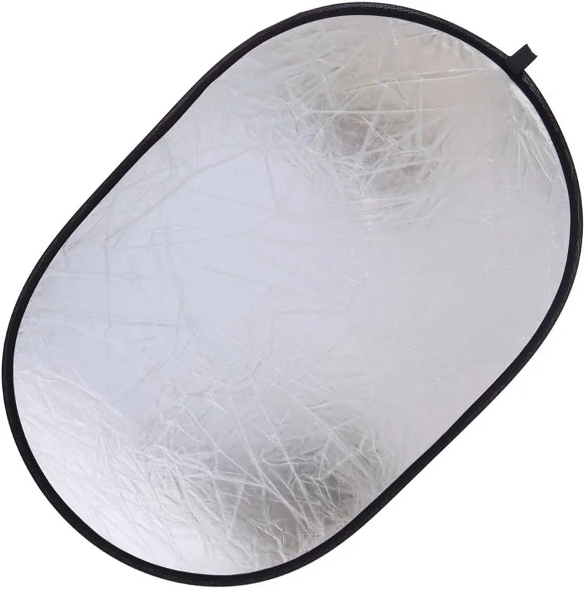 رفلکتور نورپردازی عکاسی Konseen تاشو 5 در 1 بیضی 60x90 سانتی متر با کیف حمل برای استودیو پرتره عکاسی چند دیسک شفاف، سفید، نقره ای، مشکی، طلایی رفلکتور نورپردازی عکاسی Konseen تاشو 5 در 1 بیضی 60x90 سانتی متر با کیف حمل برای استودیو پرتره عکاسی چند دیسک شفاف، سفید، نقره ای، مشکی، طلایی