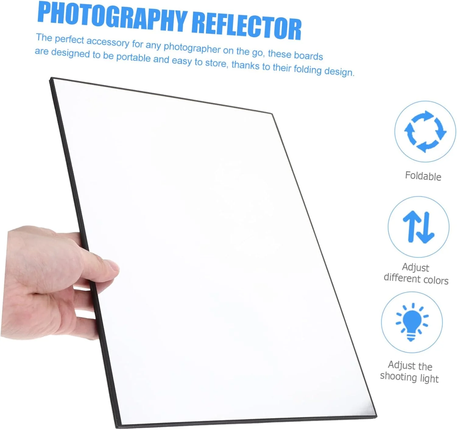 رفلکتور عکاسی KICHOUSE A3/A4، تخته پخش کننده نور تاشو، صفحه بازتابنده برای عکاسی از اشیاء بی جان، رفلکتور عکس سفید و سیاه رفلکتور عکاسی KICHOUSE A3/A4، تخته پخش کننده نور تاشو، صفحه بازتابنده برای عکاسی از اشیاء بی جان، رفلکتور عکس سفید و سیاه