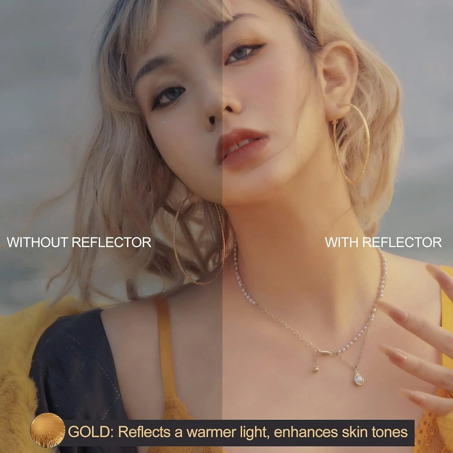 رفلکتور تاشو 5 در 1، دیفیوزر عکاسی، رفلکتور گرد با کیف نگهداری برای استودیو عکس، پرتره، عکاسی محصول، داخلی و خارجی (60 سانتی متر) رفلکتور تاشو 5 در 1، دیفیوزر عکاسی، رفلکتور گرد با کیف نگهداری برای استودیو عکس، پرتره، عکاسی محصول، داخلی و خارجی (60 سانتی متر)