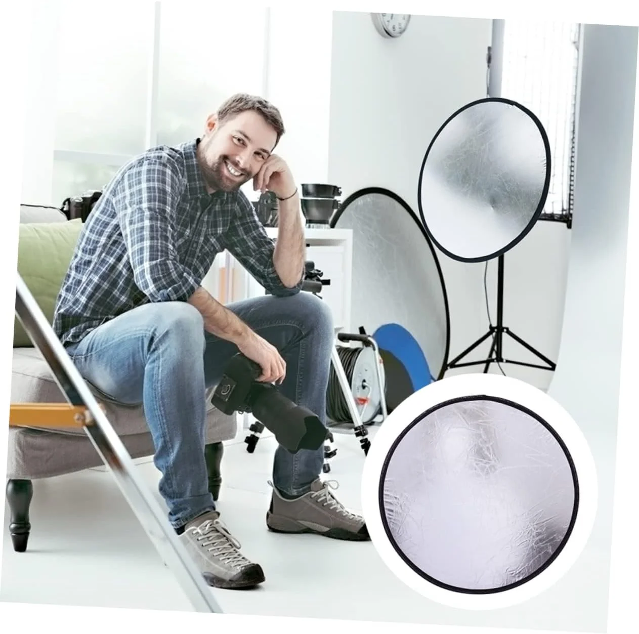 پنل بازتابنده پخش کننده نور KICHOUSE، براکت دیواری چند منظوره برای عکاسی از اشیاء بی جان پنل بازتابنده پخش کننده نور KICHOUSE، براکت دیواری چند منظوره برای عکاسی از اشیاء بی جان