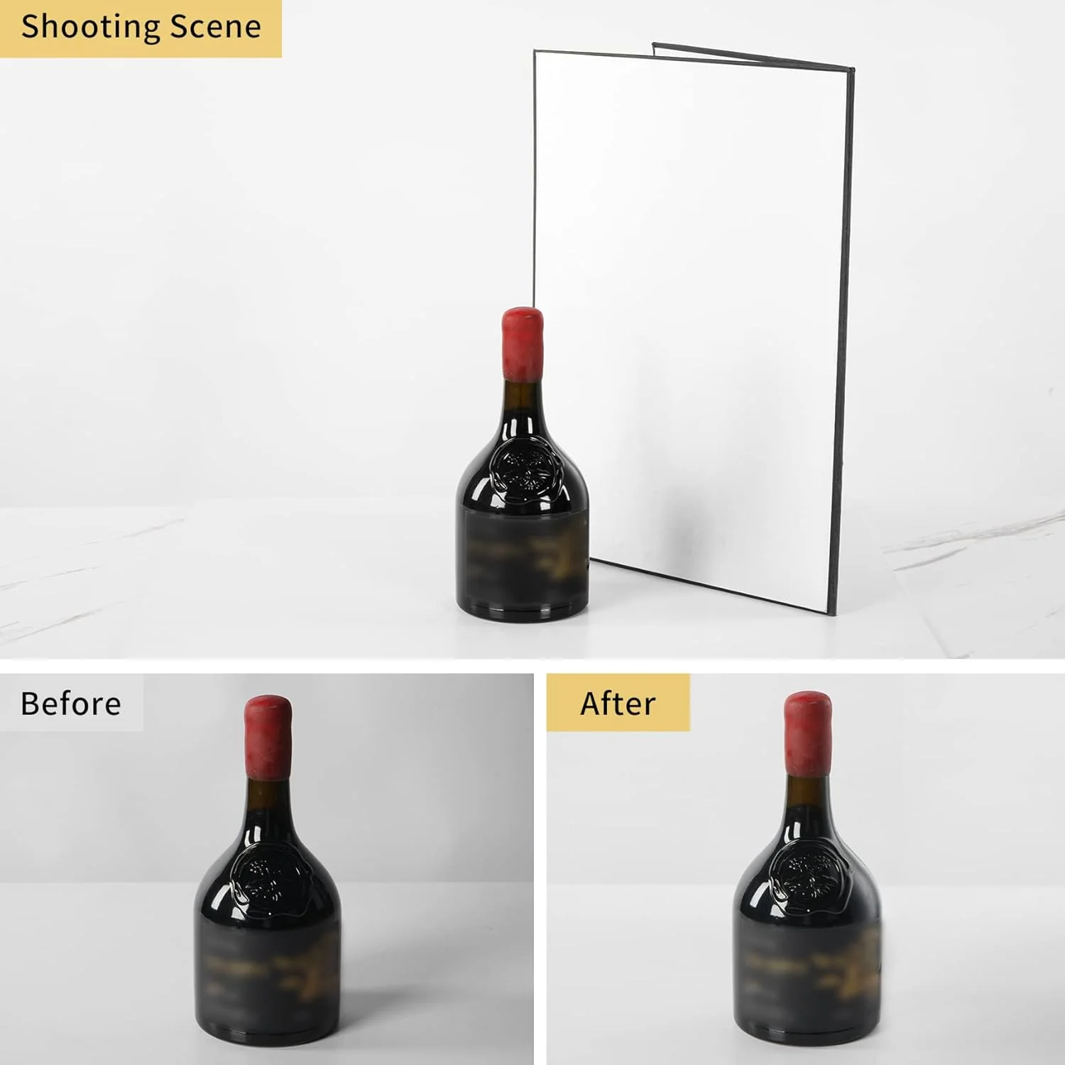 کارت مقوایی رفلکتور عکاسی Meking 3 در 1، 42x30 سانتی متر A3 تاشو پخش کننده نور برای عکاسی از اشیاء بی جان، محصولات و غذا - مشکی، نقره ای و سفید کارت مقوایی رفلکتور عکاسی Meking 3 در 1، 42x30 سانتی متر A3 تاشو پخش کننده نور برای عکاسی از اشیاء بی جان، محصولات و غذا - مشکی، نقره ای و سفید