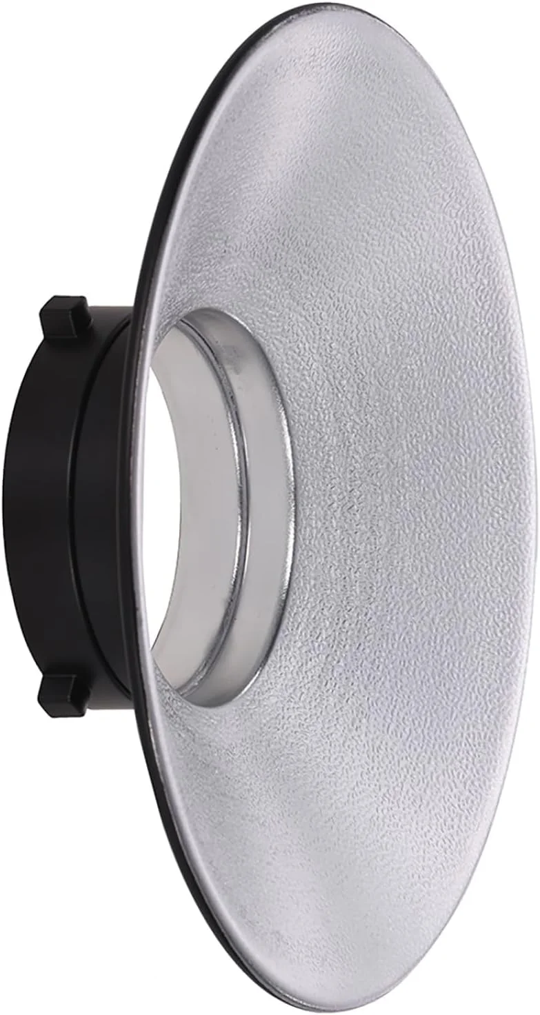 بازتابنده فلاش عکاسی زاویه باز 120 درجه Labymos با مانت بوئنز، دیش آلیاژ آلومینیوم، لوازم جانبی نورپردازی بازتابنده فلاش عکاسی زاویه باز 120 درجه Labymos با مانت بوئنز، دیش آلیاژ آلومینیوم، لوازم جانبی نورپردازی