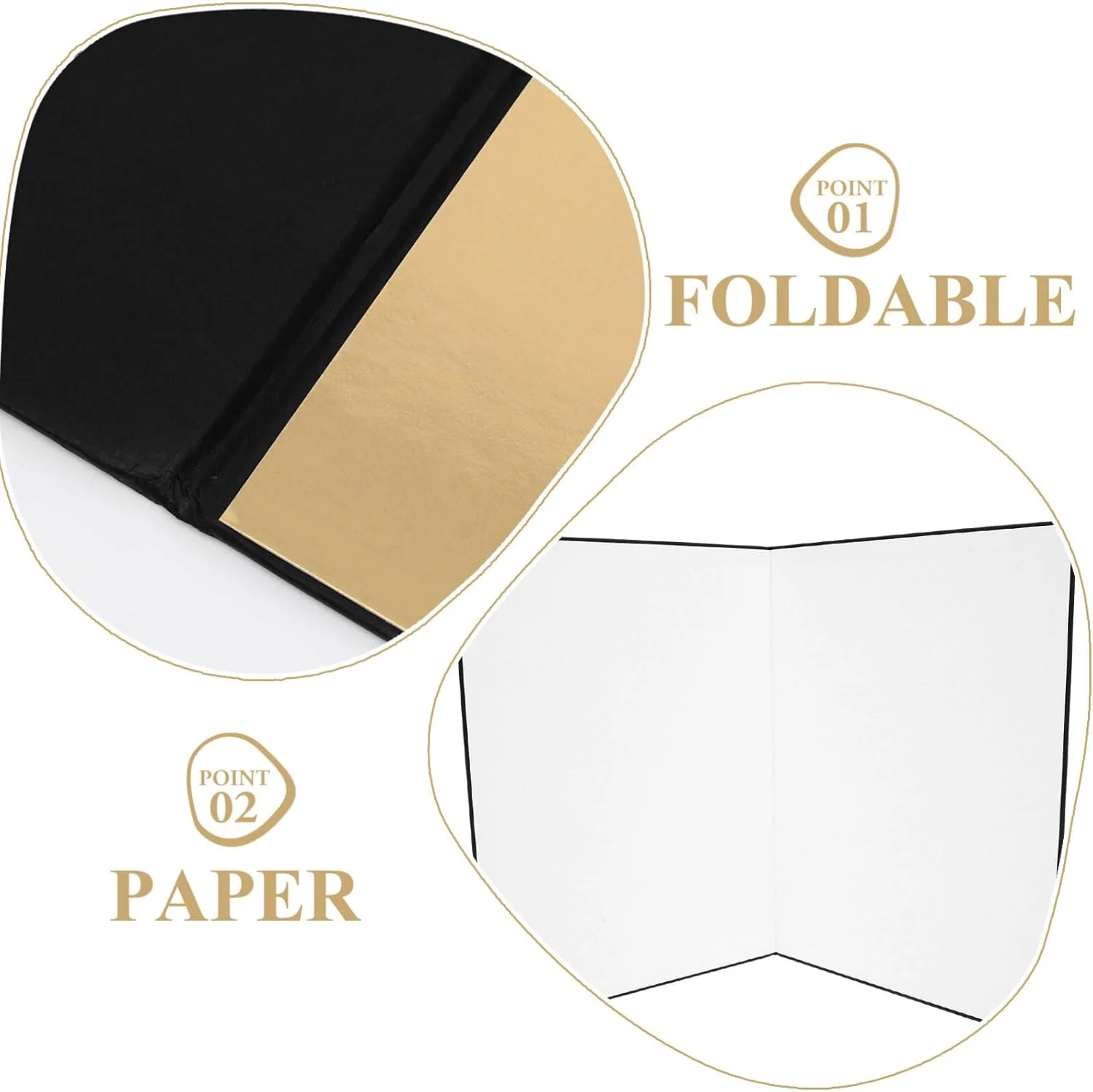 کارت مقوایی بازتابنده نور عکاسی OSALADI A3 تاشو، تخته پخش کننده نور برای عکاسی از محصولات و مواد غذایی کارت مقوایی بازتابنده نور عکاسی OSALADI A3 تاشو، تخته پخش کننده نور برای عکاسی از محصولات و مواد غذایی