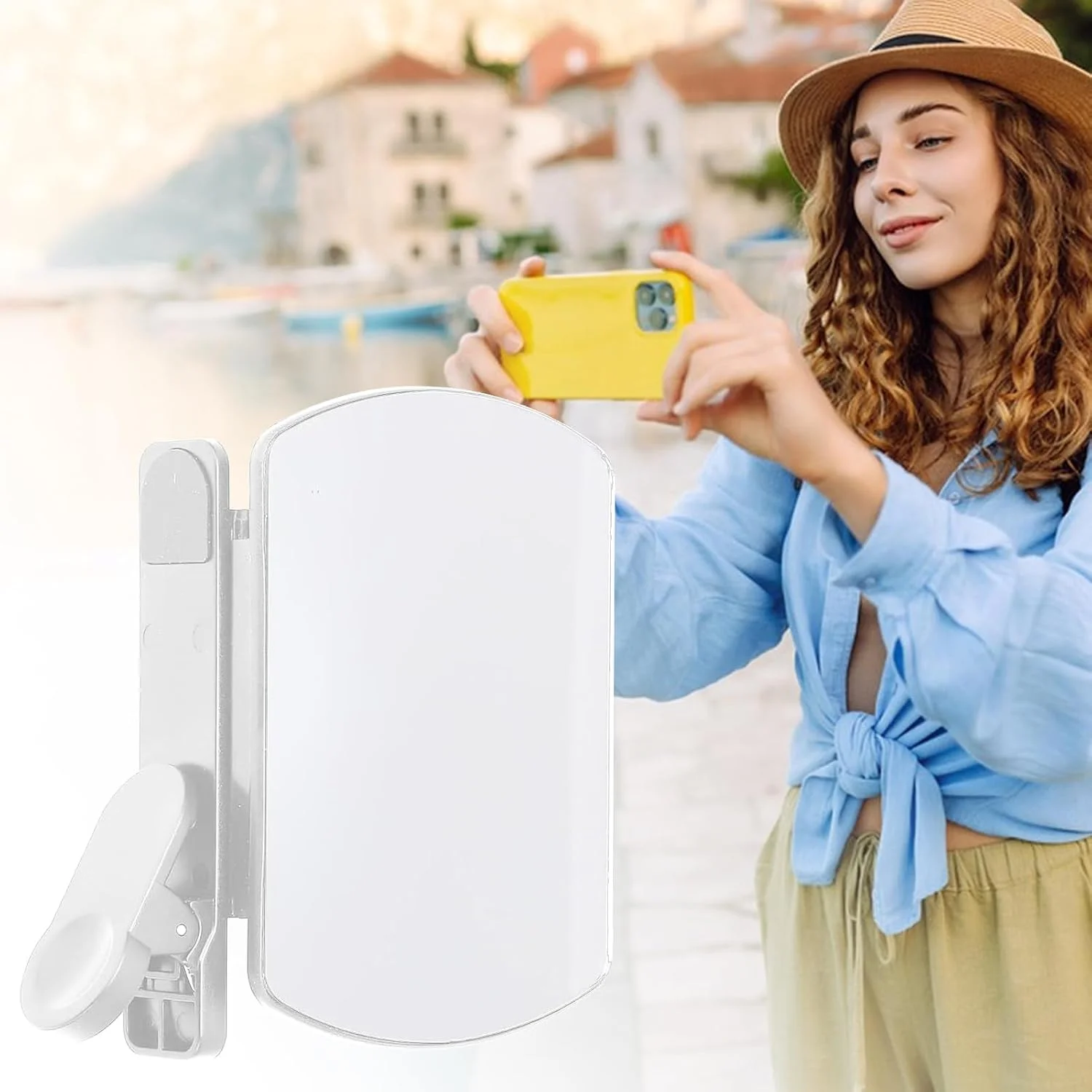 بازتاب آینه ای برای دوربین گوشی | بازتابنده عکاسی گوشی هوشمند - آینه بازتابنده قابل حمل برای ضبط ویدیو سلفی، مسافرت، پخش زنده در فضای باز بازتاب آینه ای برای دوربین گوشی | بازتابنده عکاسی گوشی هوشمند - آینه بازتابنده قابل حمل برای ضبط ویدیو سلفی، مسافرت، پخش زنده در فضای باز