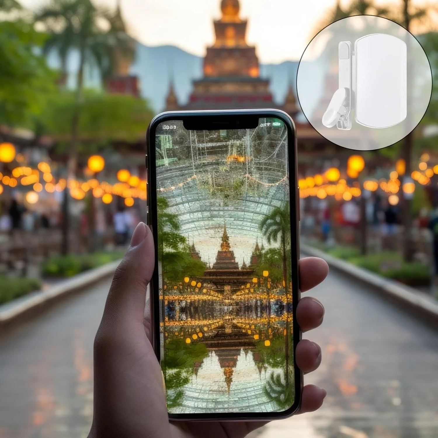 بازتاب آینه تلفن - بازتابنده عکاسی تلفن هوشمند - آینه بازتاب دوربین HD برای وبلاگ نویسی، عکاسی، ضبط ویدیو، پخش زنده و سلفی مسافرتی