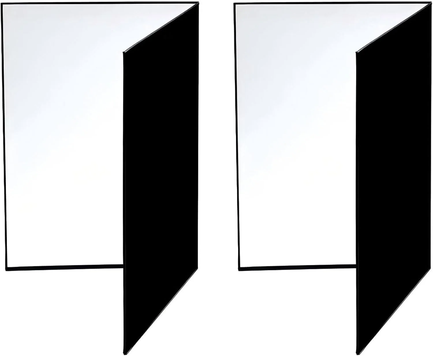 بازتابنده نور مقوایی برای عکاسی، برد کنترل نور برای عکاسی استودیویی (2 عدد، 30x20 سانتی متر)