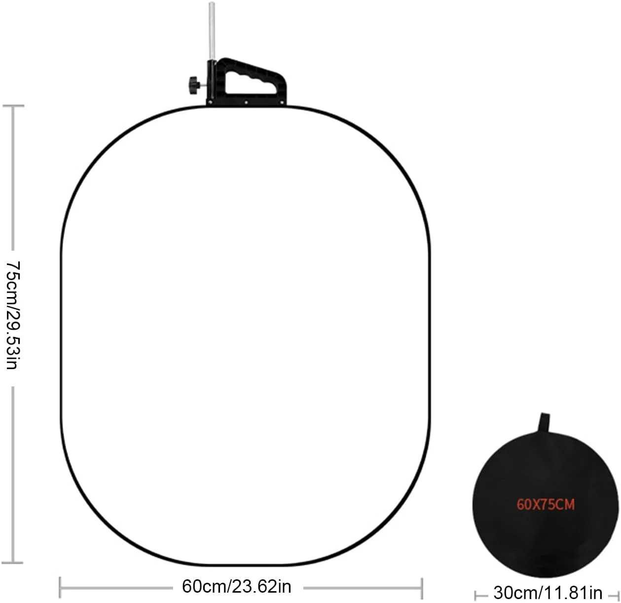 بازتابنده نور عکاسی، پنل نور تاشو با کیف حمل برای عکاسی پرتره بازتابنده نور عکاسی، پنل نور تاشو با کیف حمل برای عکاسی پرتره