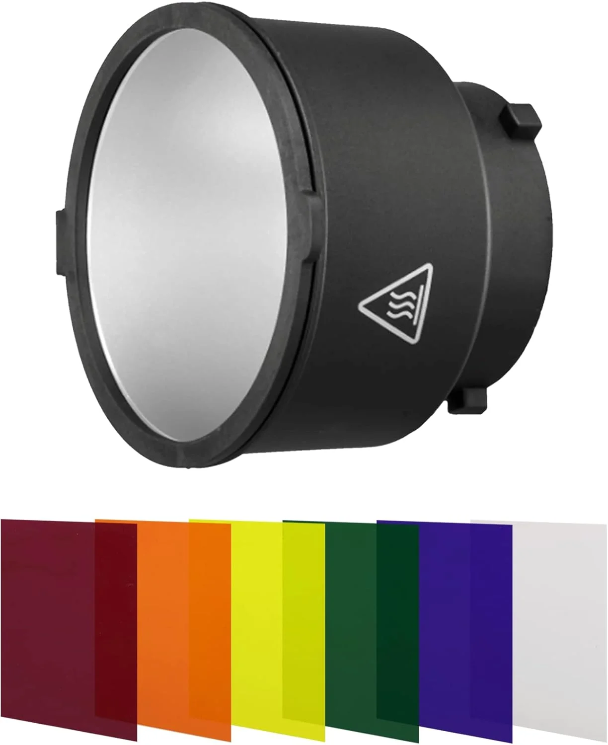 ست رفلکتور رولی 28168 با زاویه 40 درجه به همراه فیلم های رنگی، رفلکتور بوونز S-Type و فیلترهای رنگی مغناطیسی، مشکی