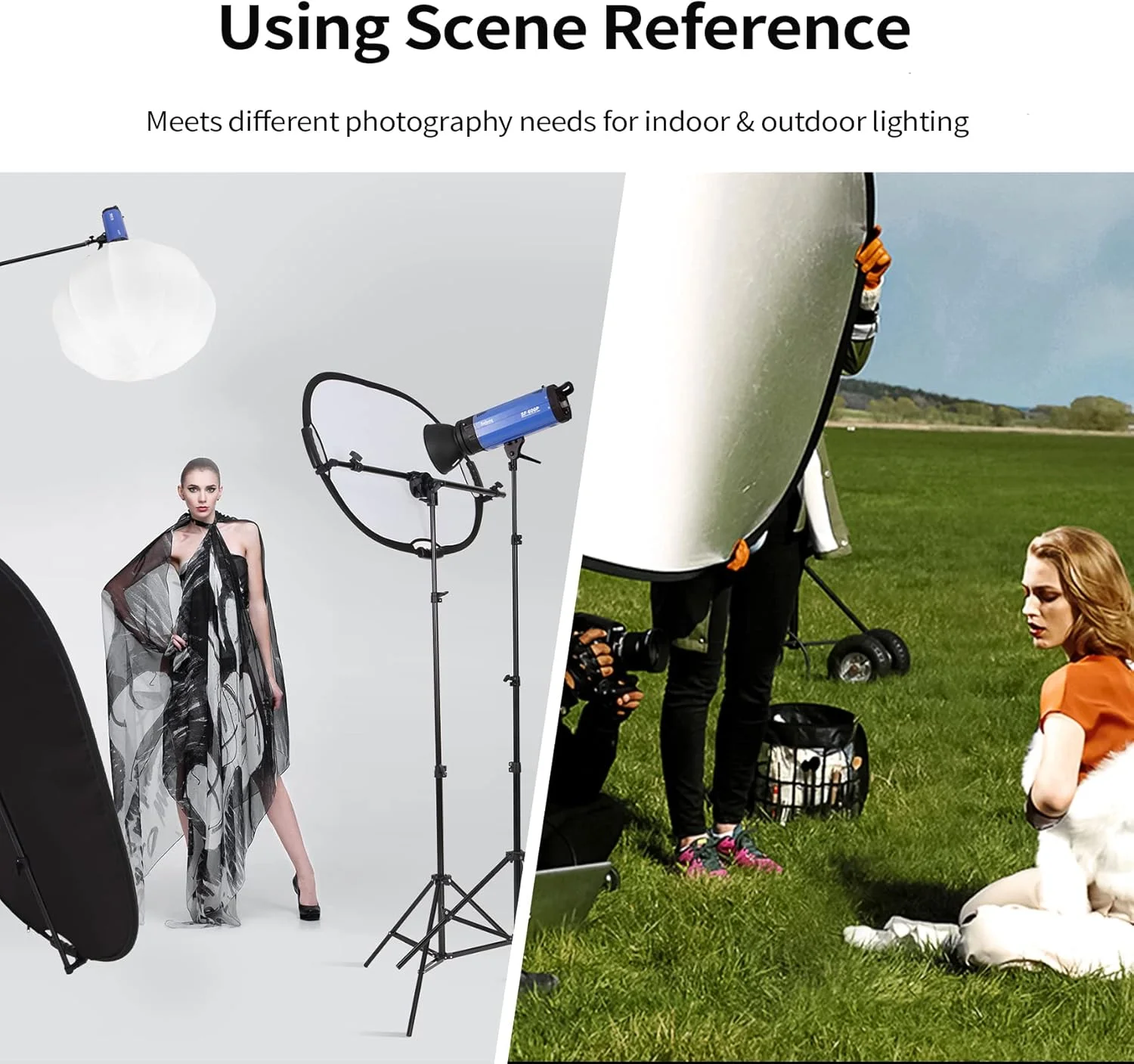 کیت بازتابنده نور عکاسی 5 در 1 Selens با ابعاد 100x150 سانتی متر شامل رنگ های طلایی/نقره ای/سفید/مشکی/دیفیوزر به همراه گیره نگهدارنده و کیف حمل تاشو مناسب برای نورپردازی استودیویی و فضای باز