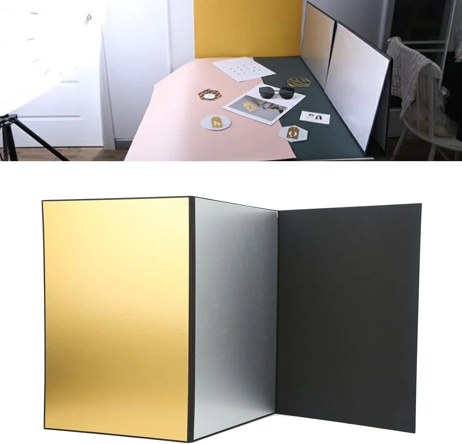 بازتابنده SRTK، برد پخش کننده نور تاشو 180 درجه چند منظوره برای عکاسی داخلی