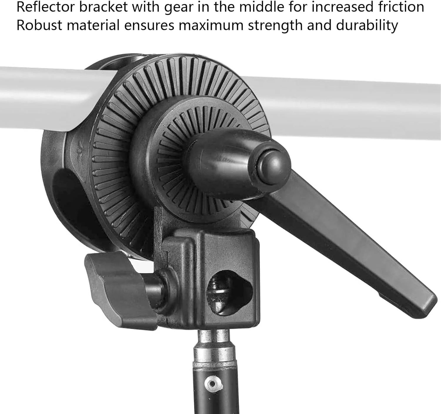نگهدارنده رفلکتور عکاسی SIXRUN، ساختار پلاستیکی، نگهدارنده گیره با نصب آسان برای پایه های نور، سازگار با اندازه های مختلف لوله برای عکاسی استودیویی نگهدارنده رفلکتور عکاسی SIXRUN، ساختار پلاستیکی، نگهدارنده گیره با نصب آسان برای پایه های نور، سازگار با اندازه های مختلف لوله برای عکاسی استودیویی