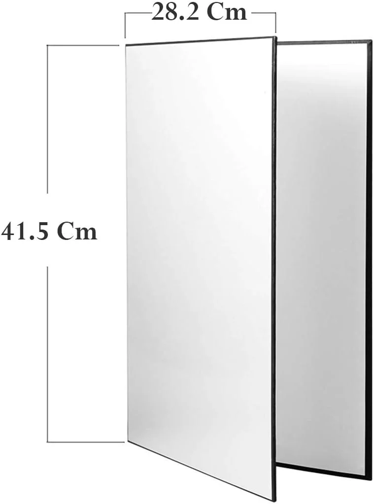 کارت مقوایی پس زمینه رفلکتور عکاسی 3 در 1 فروشگاه 2508، 43 × 30 سانتی متر، صفحه پخش کننده نور تاشو برای عکاسی از محصولات و غذا، مشکی، نقره ای و سفید