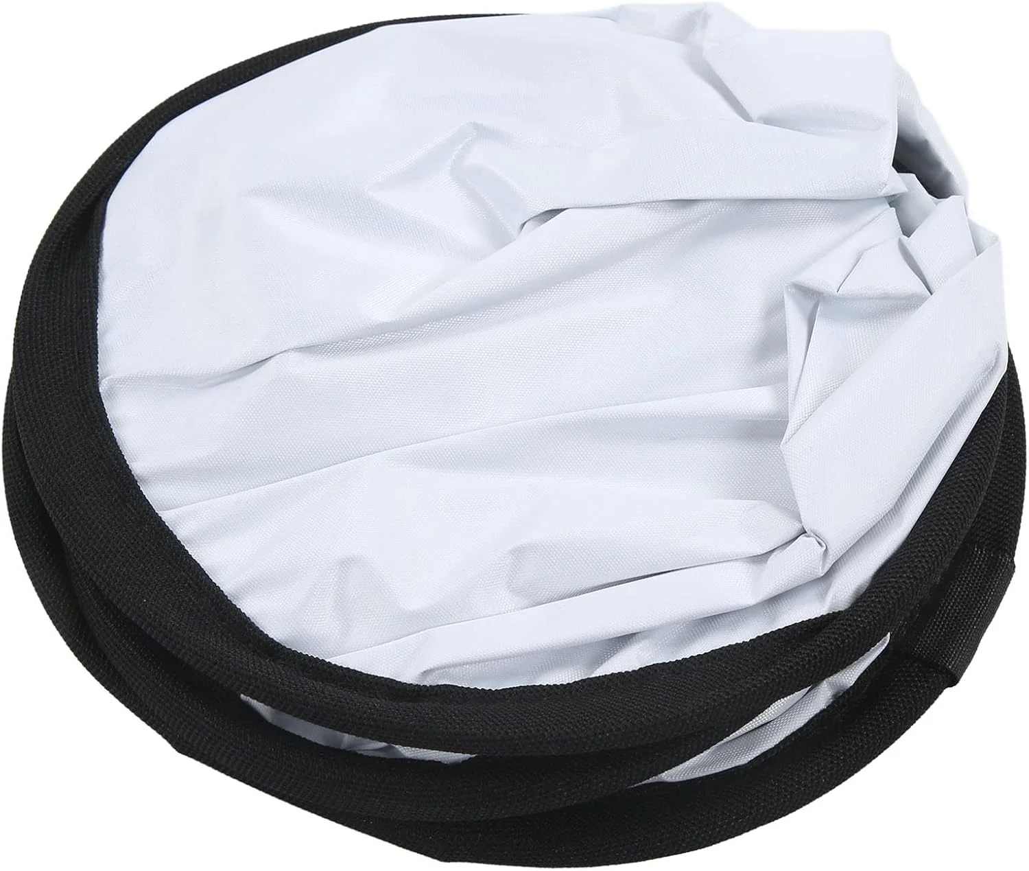 بازتابنده گرد عکاسی نقره ای سفید 2 در 1، صفحه نور پرکننده عکس، نور پرکننده نرم استودیوی عکاسی قابل حمل، برای نورپردازی زنده، عکاسی، با کیف نگهداری (60 سانتی متر)