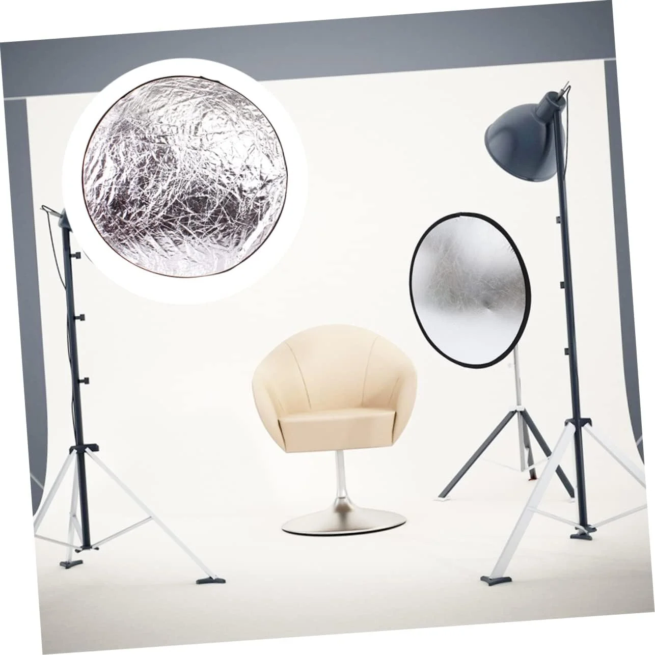 Veemoon یک مجموعه 5 در 1 بازتابنده نور دوربین، پخش کننده نور نایلونی