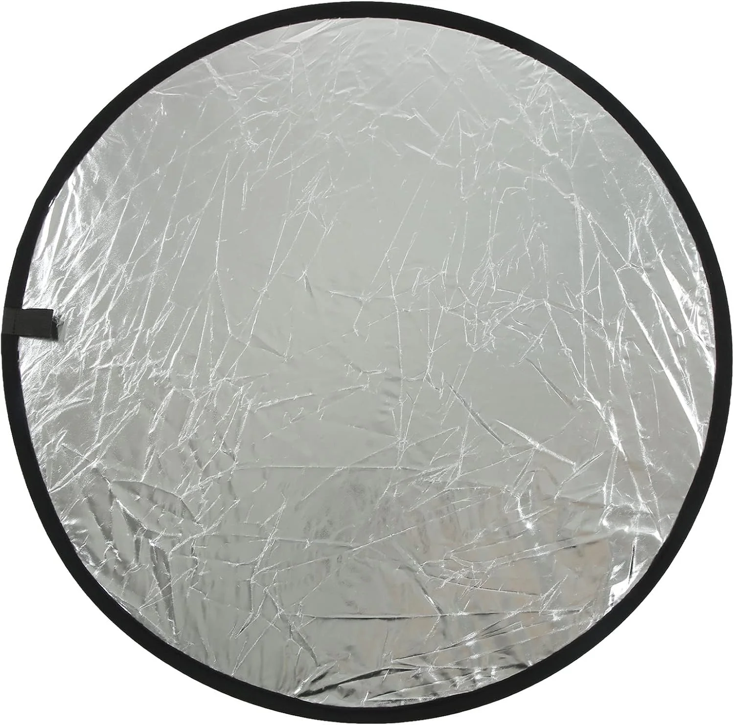 بازتابنده گرد عکاسی نقره ای سفید 2 در 1، صفحه نور پرکننده نرم استودیوی عکاسی قابل حمل، برای نورپردازی زنده، عکاسی، با کیف نگهداری (80 سانتی متر)