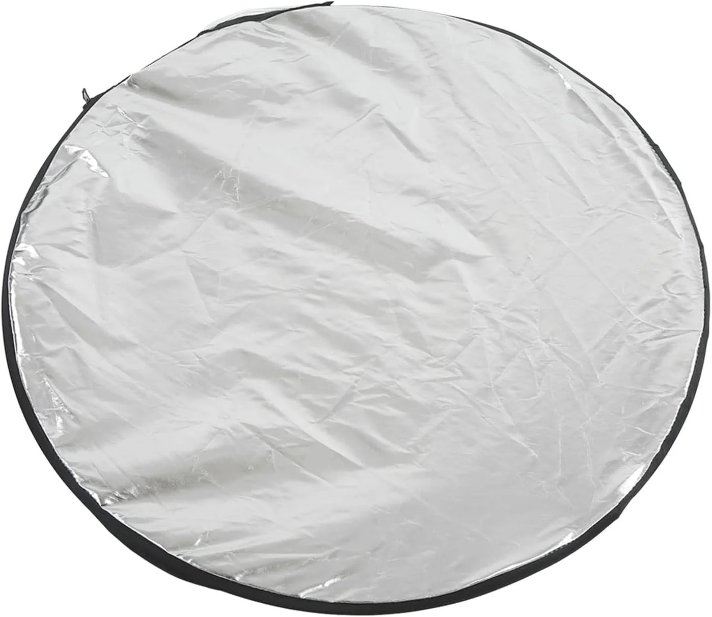 رفلکتور عکاسی 5 در 1، رفلکتور عکس چند دیسکی، تاشو با رنگ های نقره ای، طلایی، سفید و مشکی مات برای پر کردن نور، مسدود کردن نور، انعکاس نور (80 سانتی متر)