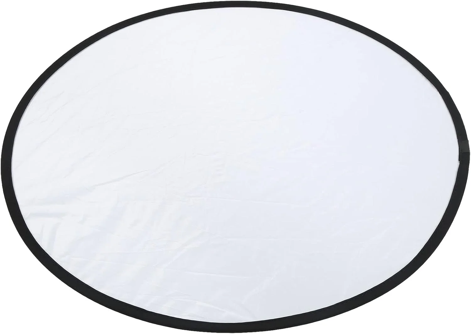 بازتابنده گرد عکاسی نقره ای سفید 2 در 1، صفحه نور پرکننده نرم استودیوی عکاسی قابل حمل، برای نورپردازی زنده، عکاسی، با کیف نگهداری (80 سانتی متر)
