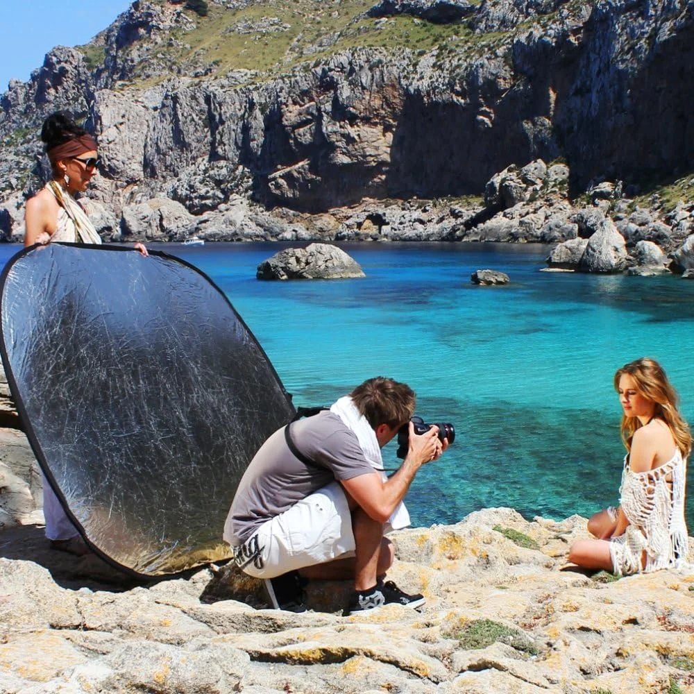 رفلکتور تاشو والیمکس پرو، 107 سانتی متر، طلایی/نقره ای رفلکتور تاشو والیمکس پرو، 107 سانتی متر، طلایی/نقره ای