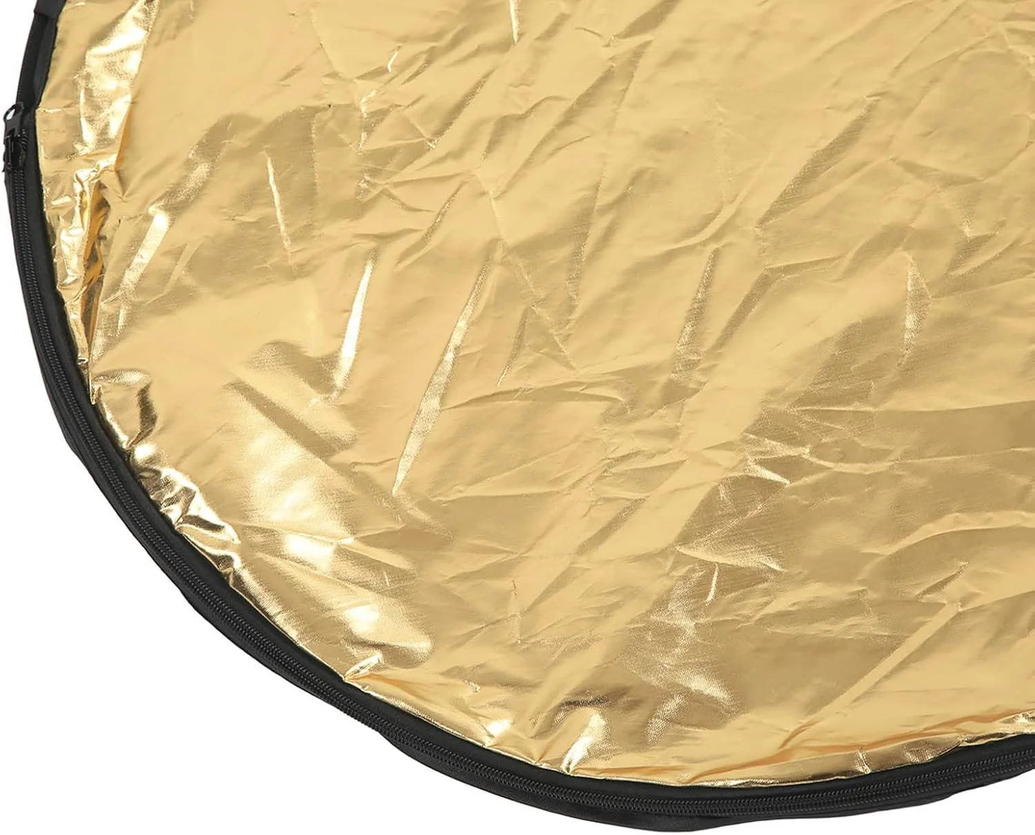 رفلکتور عکاسی 5 در 1، رفلکتور عکس چند دیسکی، تاشو با رنگ های نقره ای، طلایی، سفید و مشکی مات برای پر کردن نور، مسدود کردن نور، انعکاس نور (80 سانتی متر)