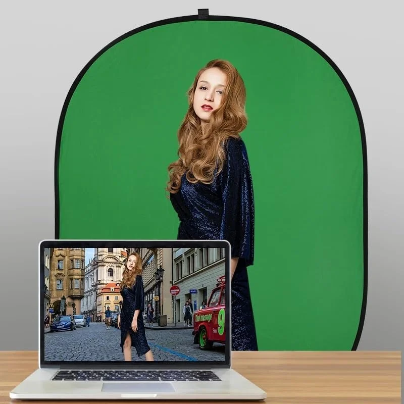 بازتابنده نور عکاسی 150x200 سانتی متر تاشو 7 در 1 بیضی شکل پخش کننده نور شفاف نقره ای طلایی سفید مشکی سبز آبی با کیف برای عکاسی در استودیو و فیلمبرداری